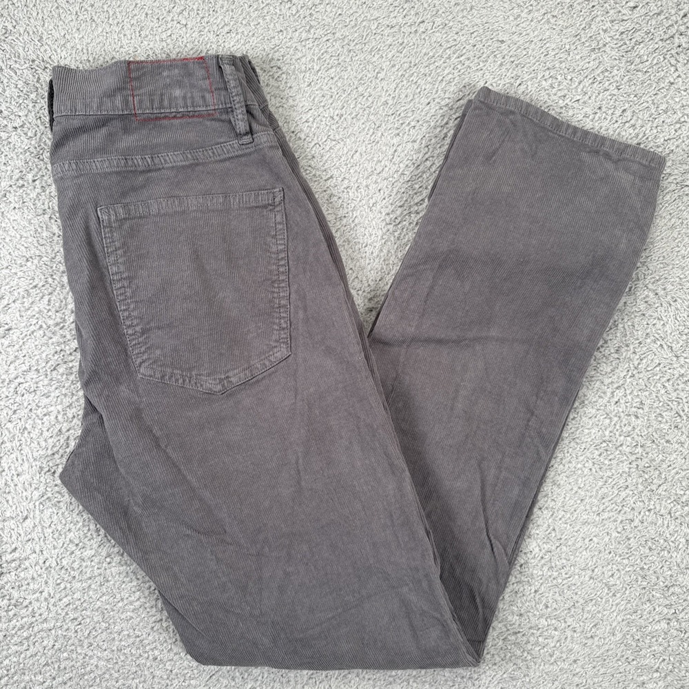 Marine Layer Corduroy Pants Mens 32x32 (fit 30x31)‎ Gray Slim Straight Casual